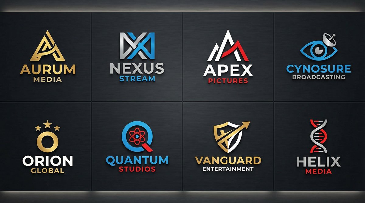 重口合作影视品牌Logo墙